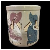 Hand Painted Crock
