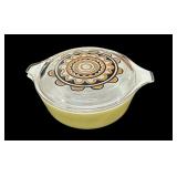 1969 Pyrex Promotional Sol Flower Bowl wï¿½ Lid