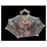 Pink Depression Sandwich Plate