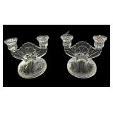 Iris Pattern Double Candle Holders