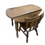 Maple Dropleaf Table & 2 Chairs