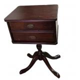 2 Drawer Mahogany Nightstand