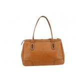 GUCCI Brown Leather Sherry Shoulder Bag