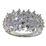 Brilliant 3.10 ct VS Lab Diamond Cocktail Ring