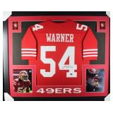 Autographed Fred Warner Custom Framed Photo