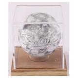 Autographed Buzz Aldrin Replica Moon Display