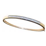 Elegant Natural Diamond Bangle Bracelet
