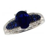 Oval 2.30 ct Sapphire Designer Ring
