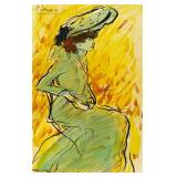 Femme Dans Vert Assise LTD EDT Pablo Picasso