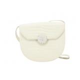 Yves Saint Laurent Croc Embossed Shoulder Bag