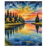 Sunset Symphony I Limited Edition Van Gogh Limited