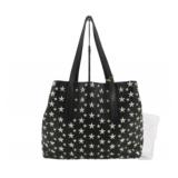 Jimmy Choo Leather Star-Studded Tote Bag