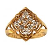 18kt Gold 1/2 ct Brilliant Natural Diamond Ring