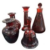(5) Pc Ruby Glass-ALL GOOD