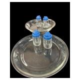 (2) Pyrex Pie Plates & 2 Sets Salt & Pepper
