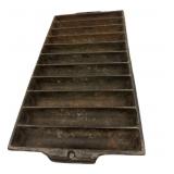Rare 11 Count Breadstick Pan Heavy Iron