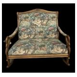 Swan Arm Rocking Loveseat