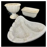 (2) Hull Vases & Vintage Ashtray