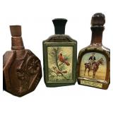 (5) Jim Beam Decanters