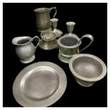 Lot of (8) Deal-Some Marked Pewter-Some Looks to