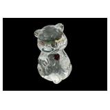 Fenton Art Glass Ruby Birthstone Bear
