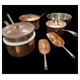 (10) Pc Copper Cookware