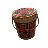 Vintage Red Plaid Cooler