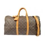 LOUIS VUITTON Monogram Keepall Bandouliere 50