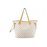 Louis Vuitton Damier Never Full MM Tote Bag