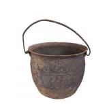 Cast Iron Kettle-Good For Planter (Rusted Hole)