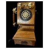 Oak Wall Phone