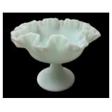 6 x 8 ï¿½ Fenton Satin Glass Compote