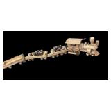 Vintage Handcrafted Folk Art Train Set