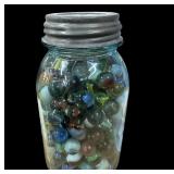 Quart Jar Marbles