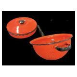 9 Pc Vintage Orange Granite Cookware