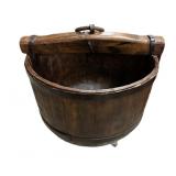 Wood Bucket wï¿½ Stand