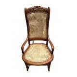 Rose Back Cain Rocker