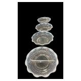 (4) Opalescent Hobnail Bowls