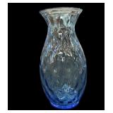 10 ï¿½ Blue Art Glass Vase