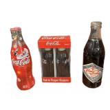 (2) Collector Coke Bottle & Coke Salt & Pepper