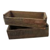 Kraft & Blue Label Wood Cheese Boxes