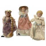 (3) AVON Collector Dolls