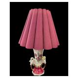 Mid Century Art Deco Swan Rose Lamps