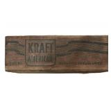 Wood Kraft American Cheese Box