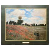 Claude Monet POPPIES Lithograph Art