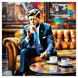 Kennedy Coffee Shop Hand Signed by Charis