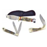 WINTER AGE BONE STAG KNIFE TRIO