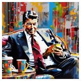 Reagan Coffee Shop Hand Signed by Charis