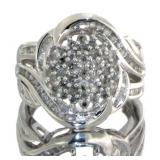 Brilliant 3/4 ct Large Diamond Cocktail Ring