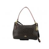 COACH Brown Leather 2 Way Shoulder Bag